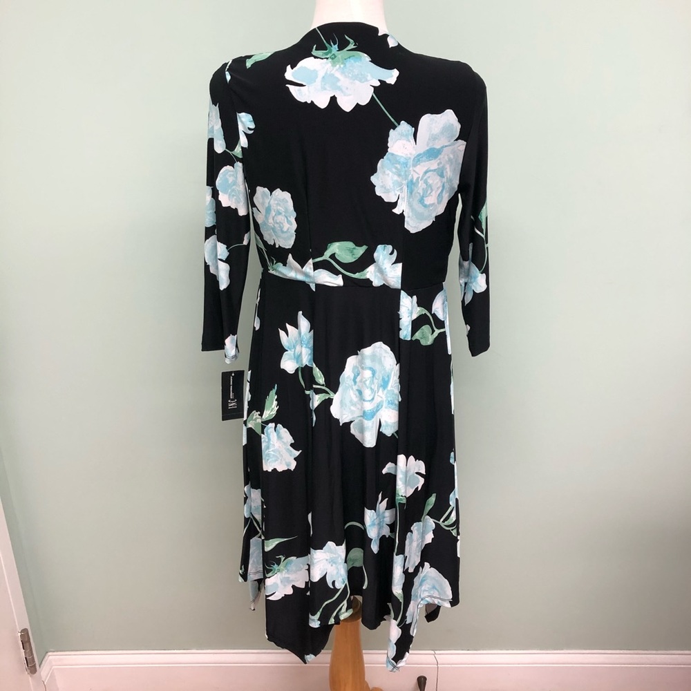 INC | Women’s Floral Wrap Dress | Size MP - Picture 2 of 4